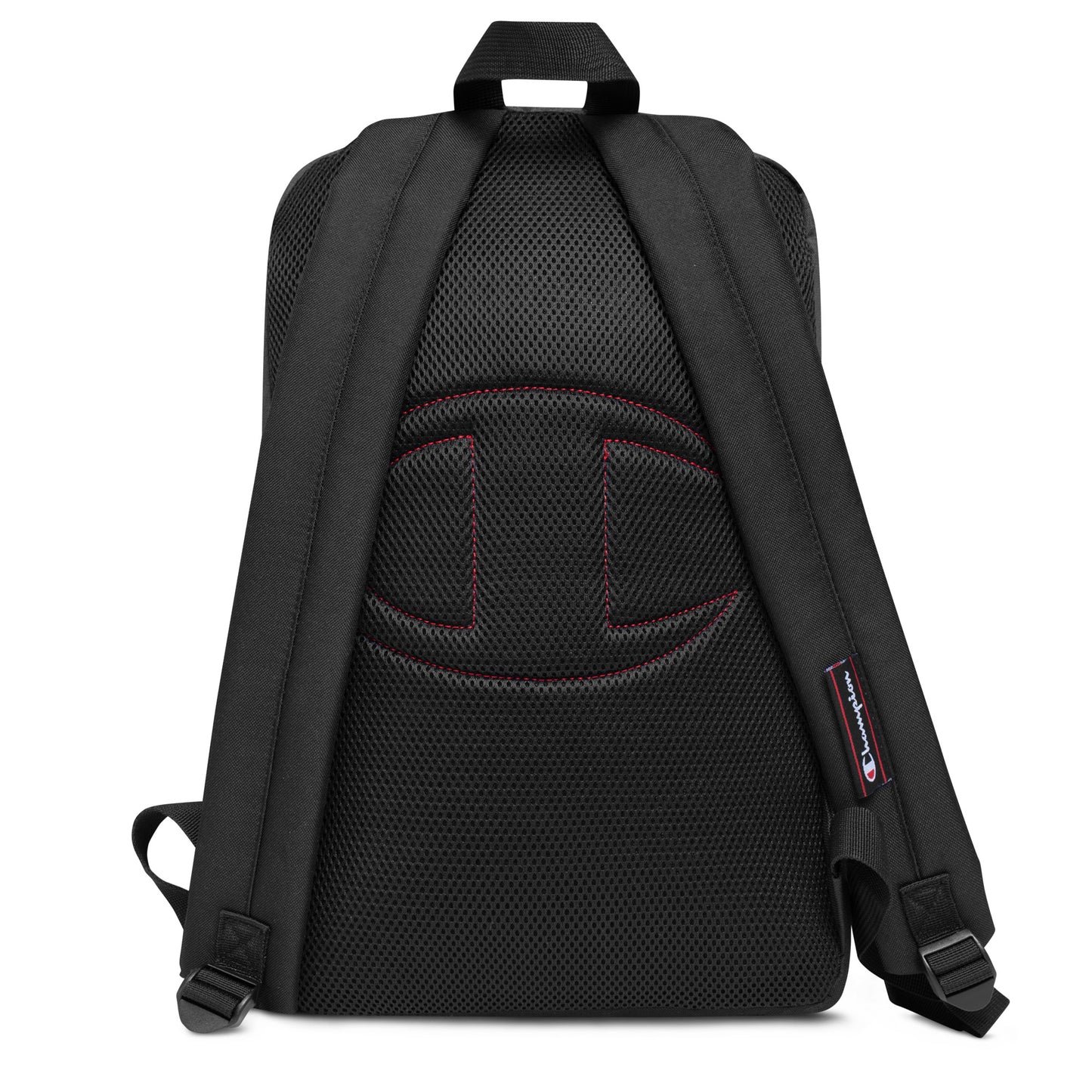 Embroidered Champion Backpack Shoulder Bag School Bag Heather Black