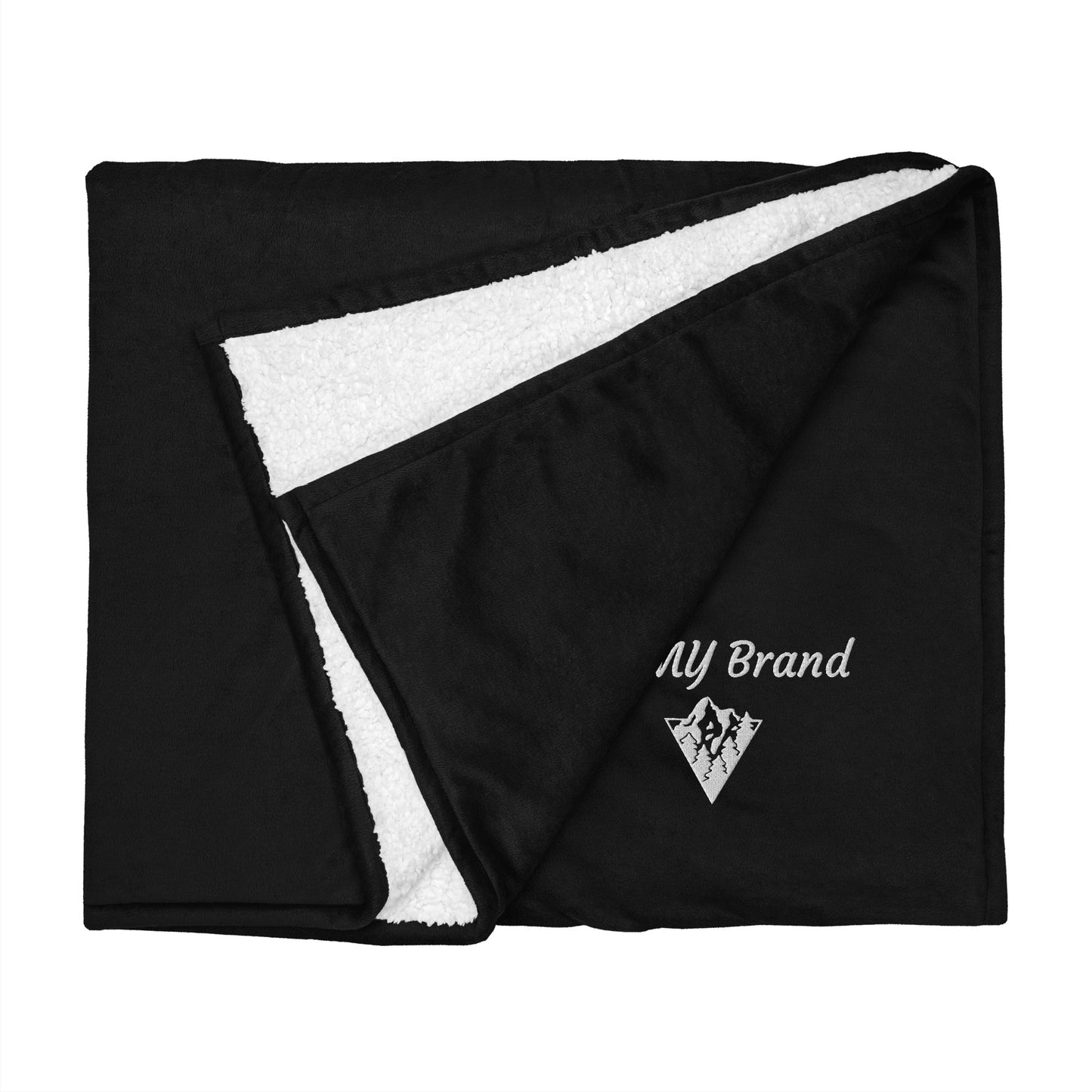 Sherpa Blanket Premium Throw Blanket Black White