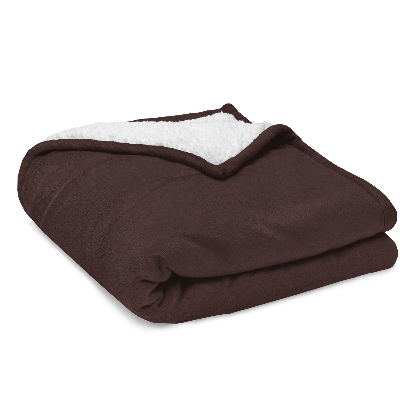 Sherpa Blanket Premium Throw Blanket Brown White