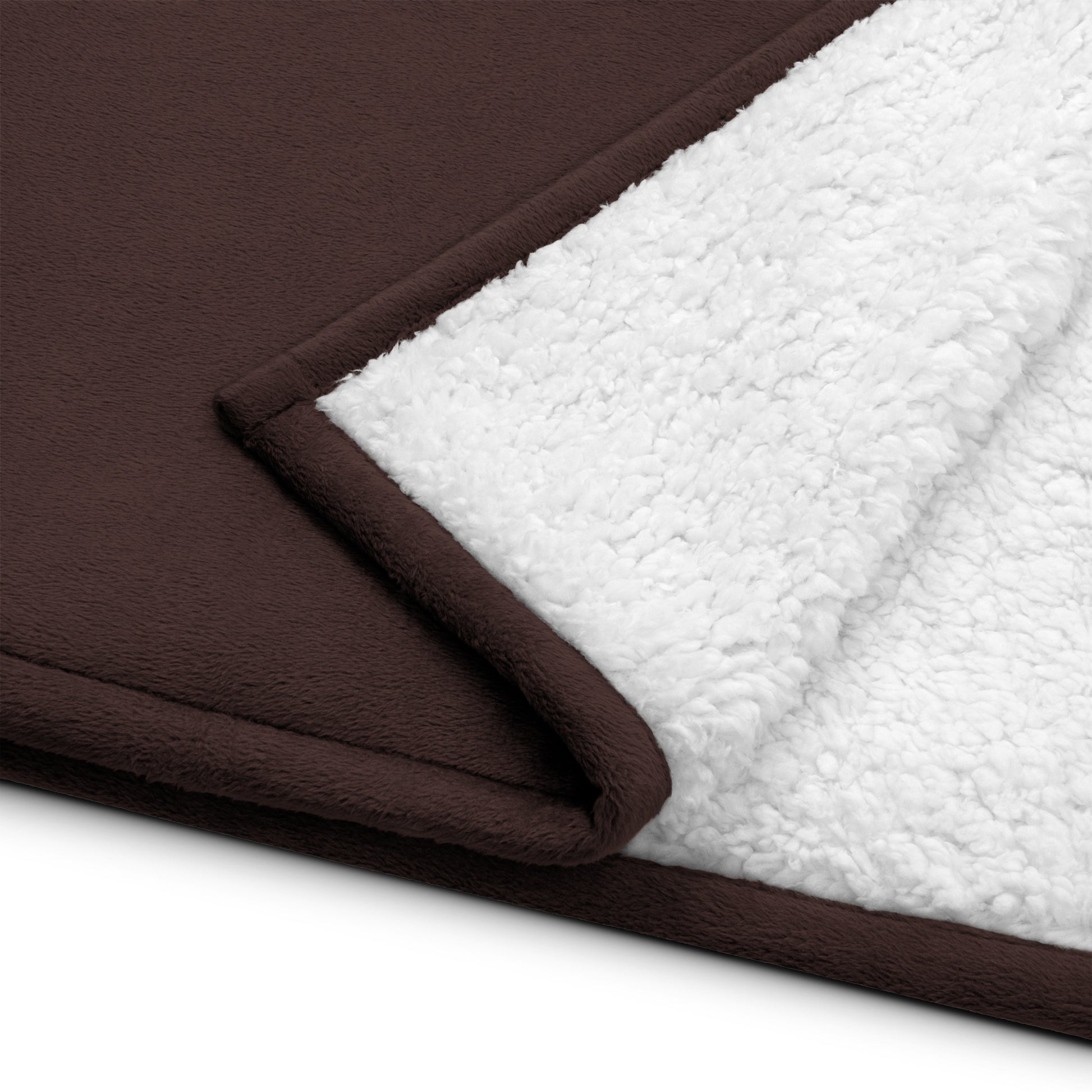 Sherpa Blanket Premium Throw Blanket Brown White