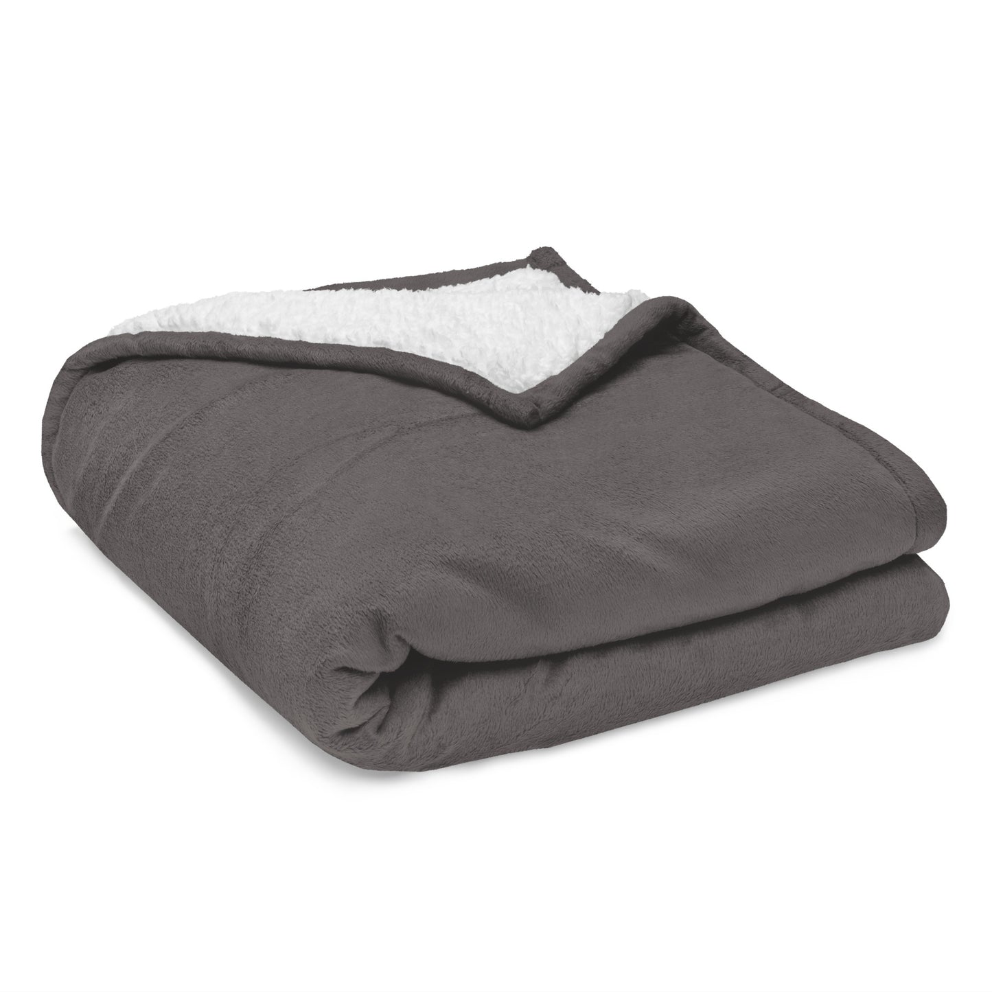 Sherpa Blanket Premium Throw Blanket Heather Grey White