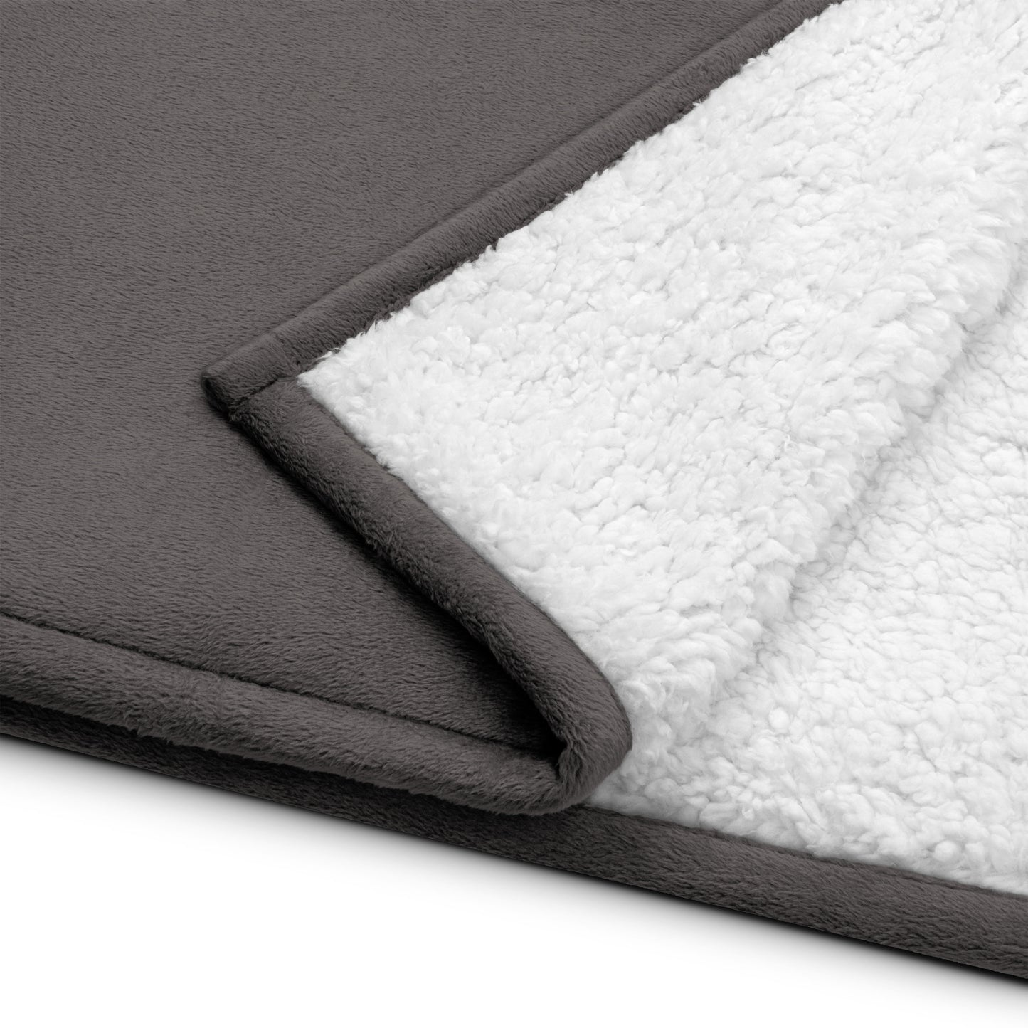 Sherpa Blanket Premium Throw Blanket Heather Grey White