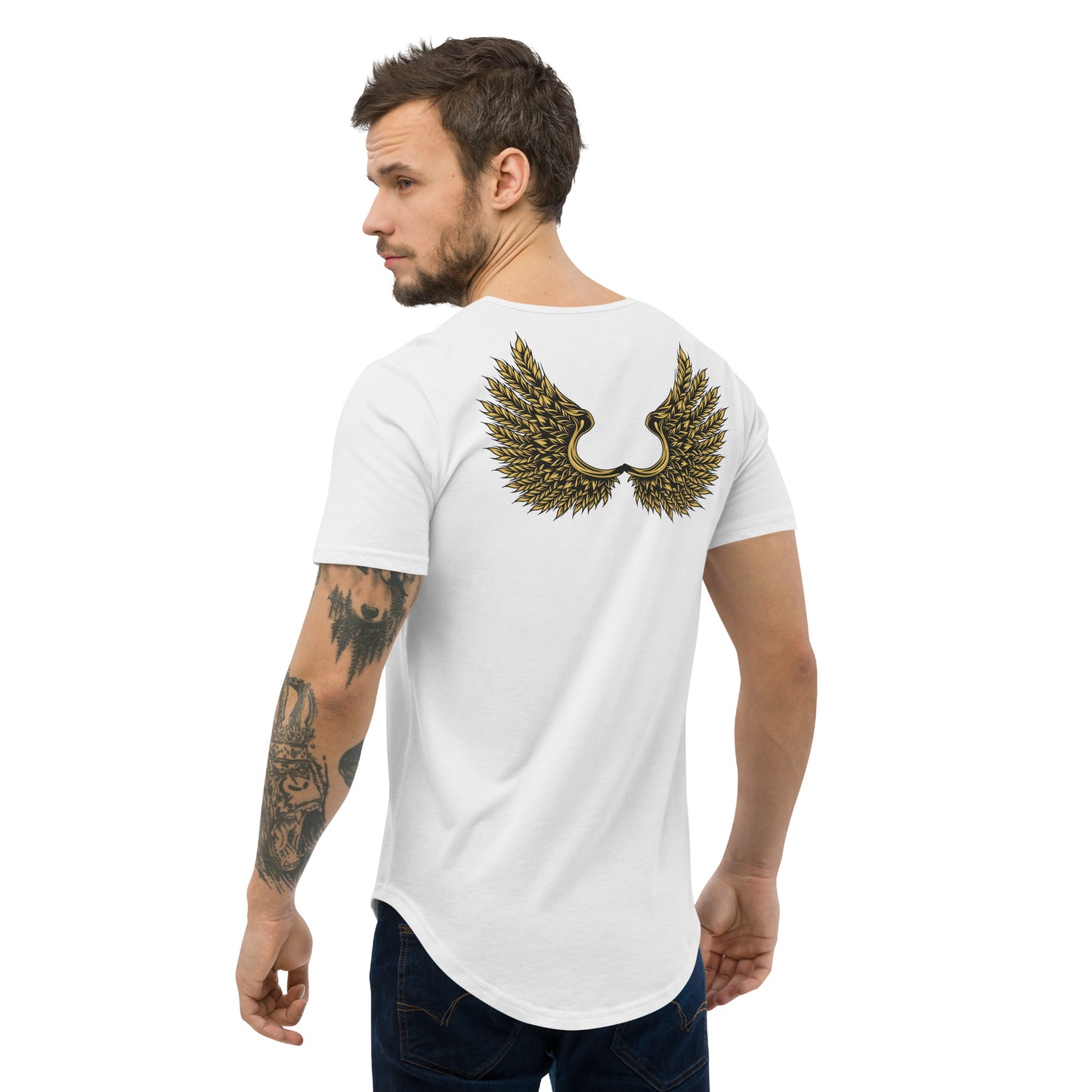 BMMY Brand Men's Curved Hem T-Shirt