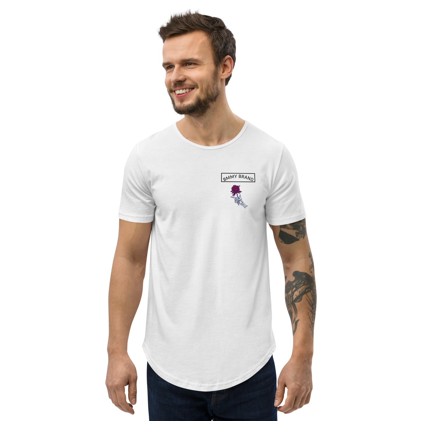 BMMY Brand Men's Curved Hem T-Shirt