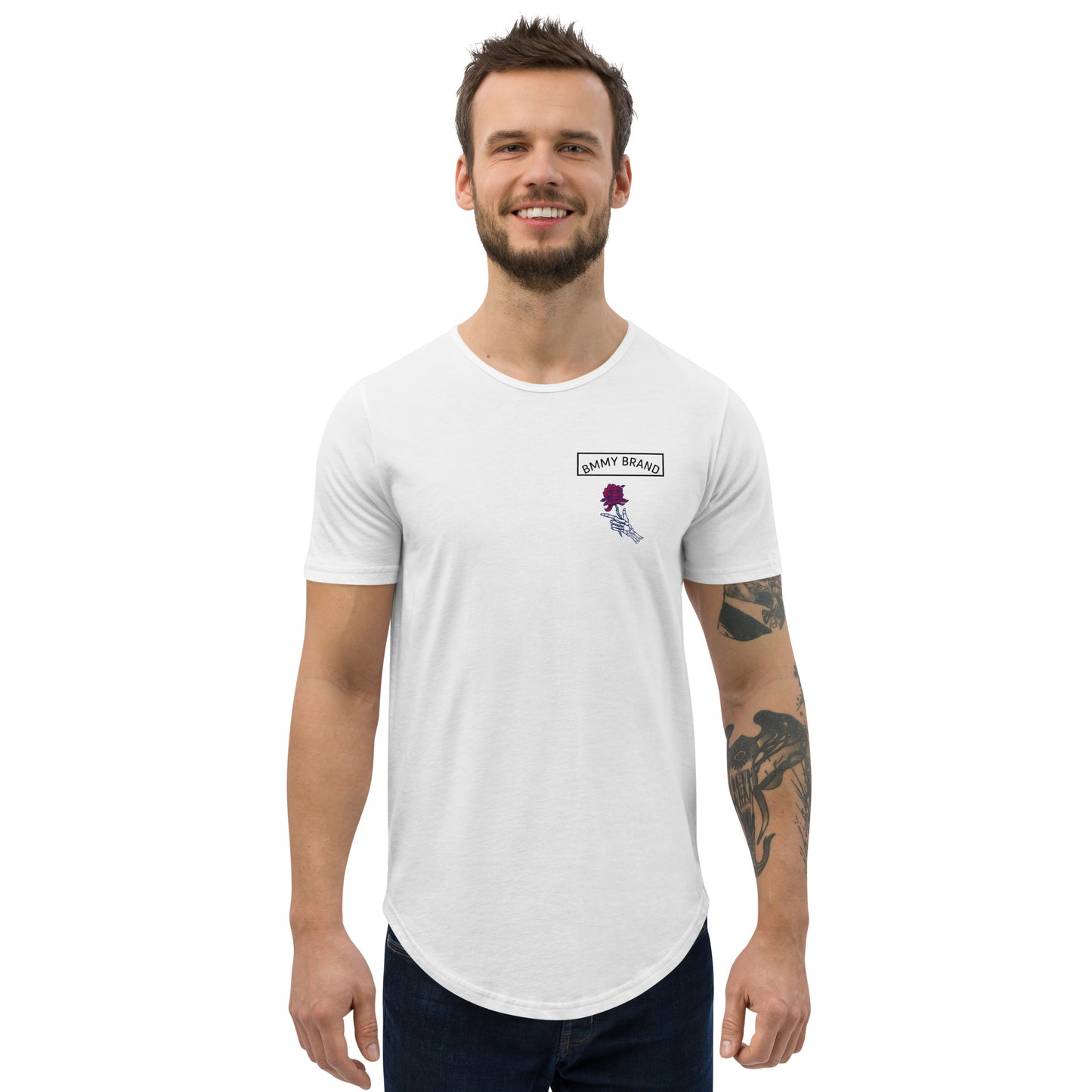 BMMY Brand Men's Curved Hem T-Shirt