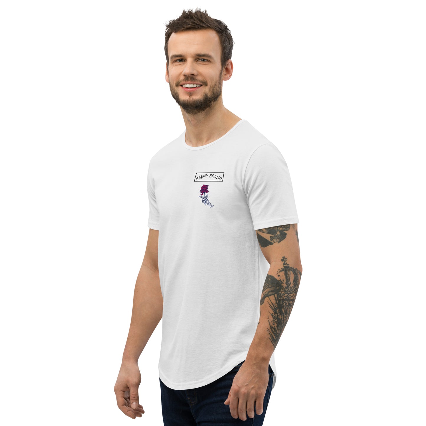 BMMY Brand Men's Curved Hem T-Shirt