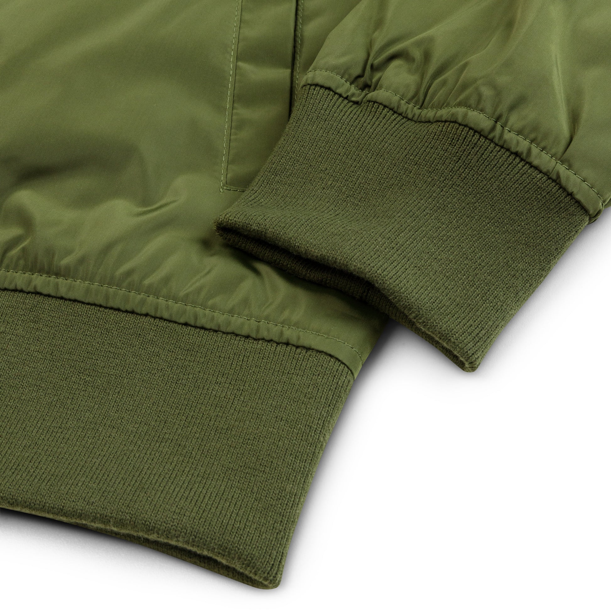 Bomber Jacket Premium Recycled Material Army Green