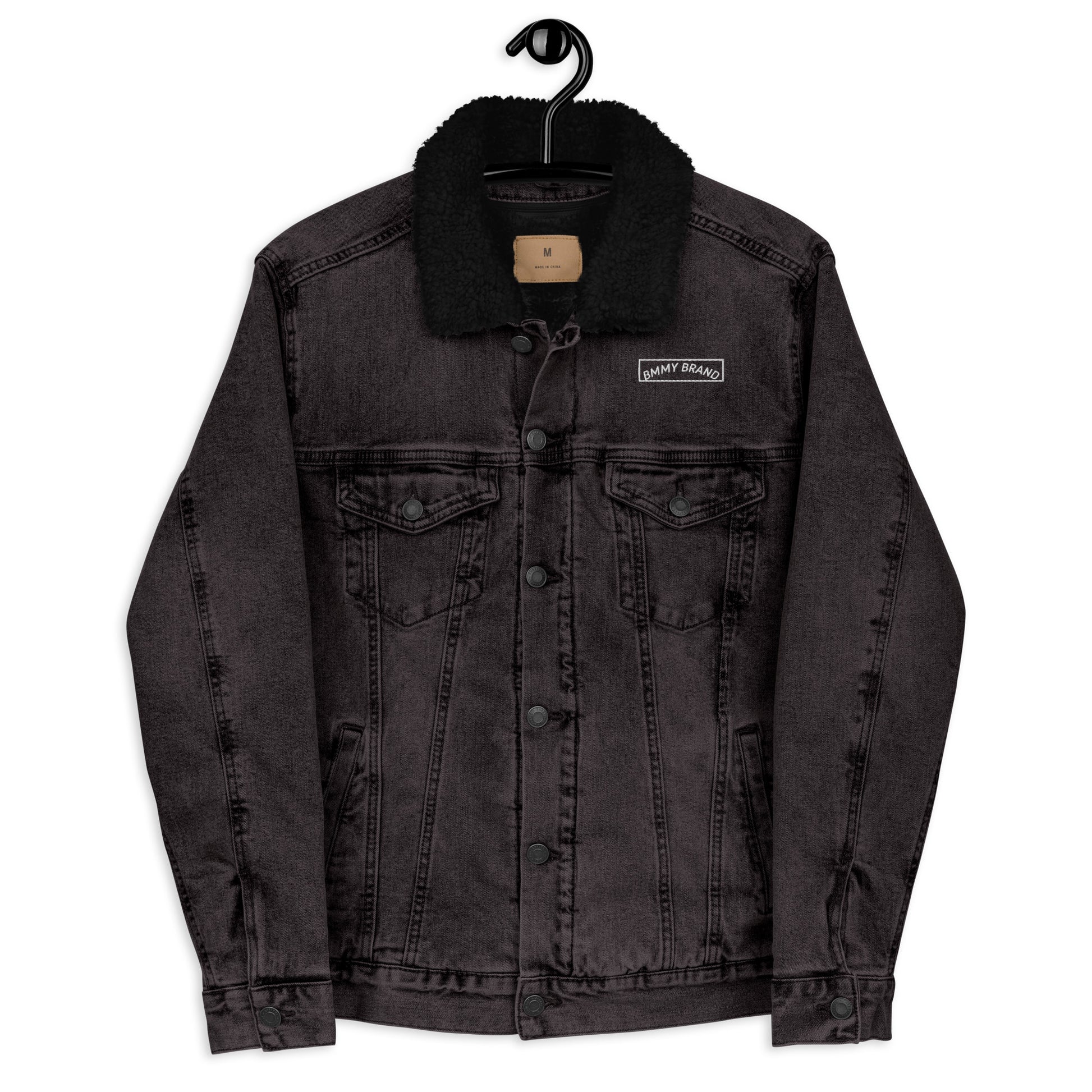 Jacket Sherpa Denim Unisex Black