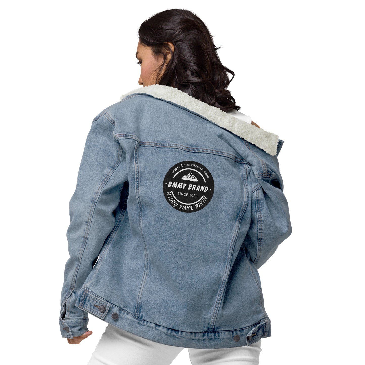 Jacket Sherpa Denim Unisex Light Denim