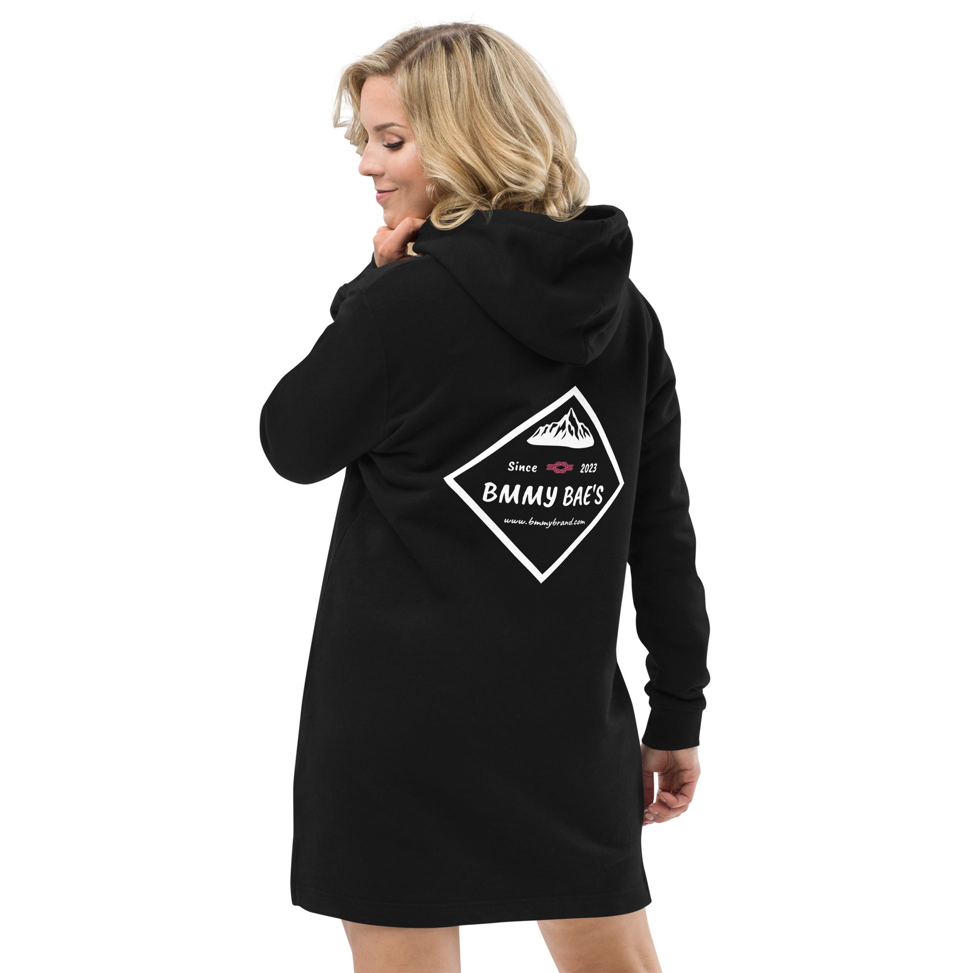 BMMY Women's Juniors Hoodie Dress Black