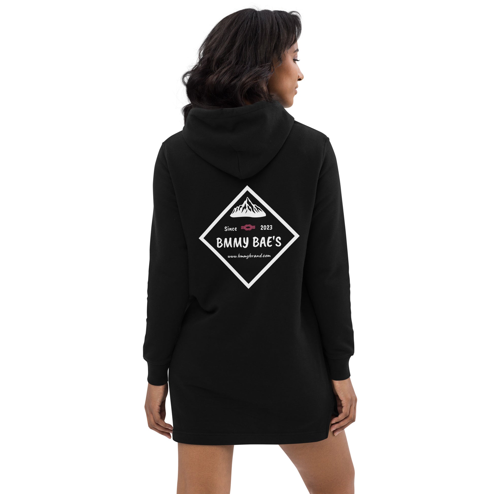 BMMY Women's Juniors Hoodie Dress Black