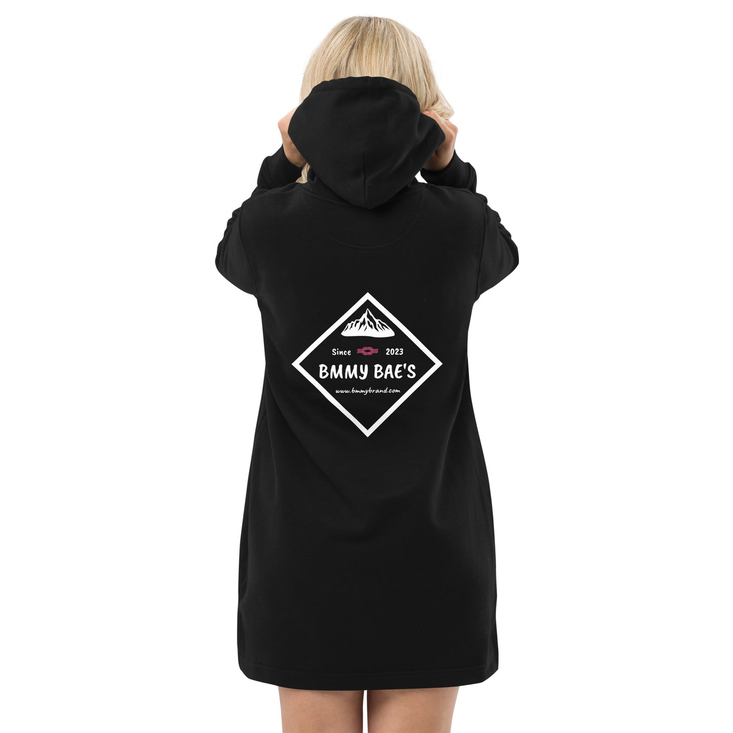 BMMY Women's Juniors Hoodie Dress Black