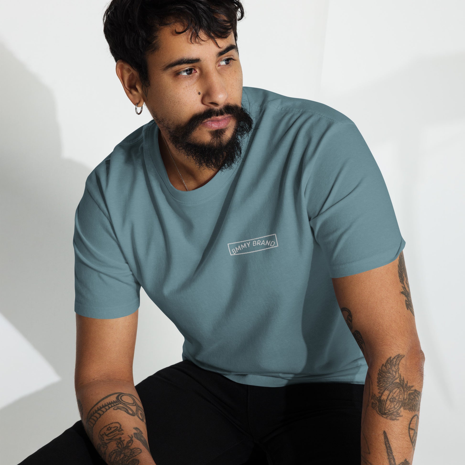 Men’s Premium Heavyweight Tee T-shirt Agave Blue Green