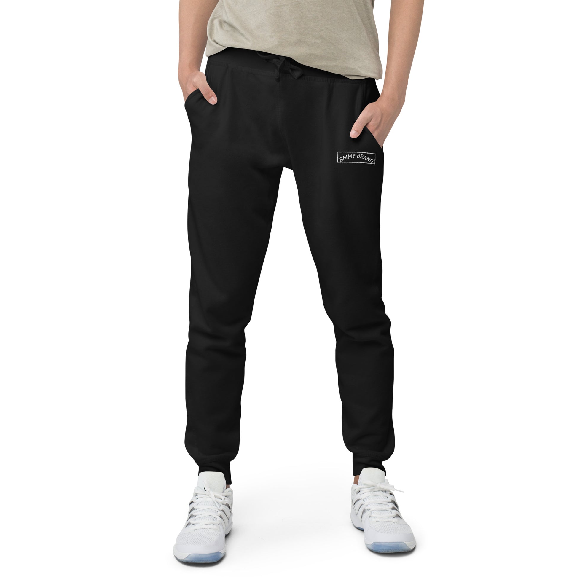 Sweatpants Fleece Unisex Joggers Black