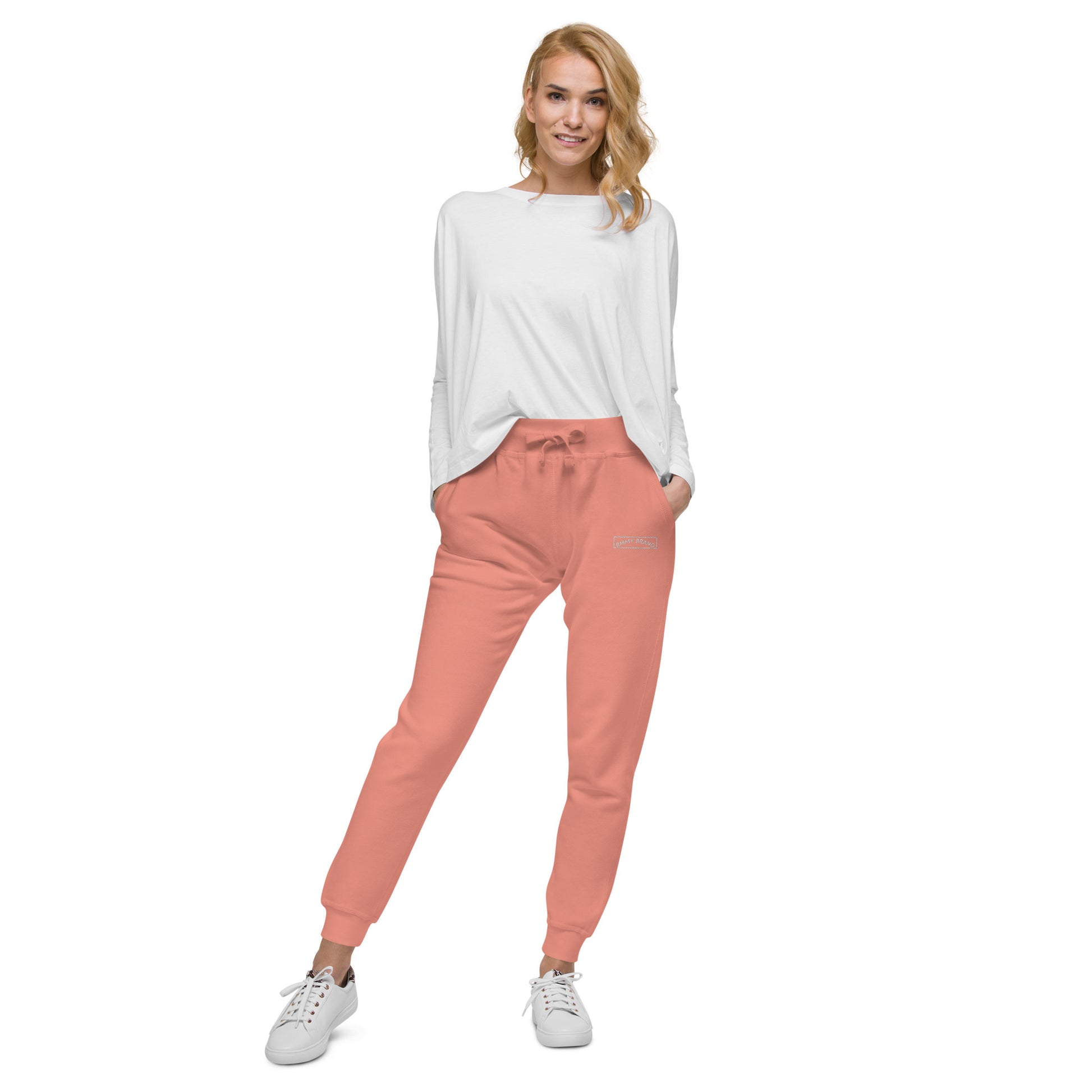 Sweatpants Fleece Unisex Joggers Dusty Rose