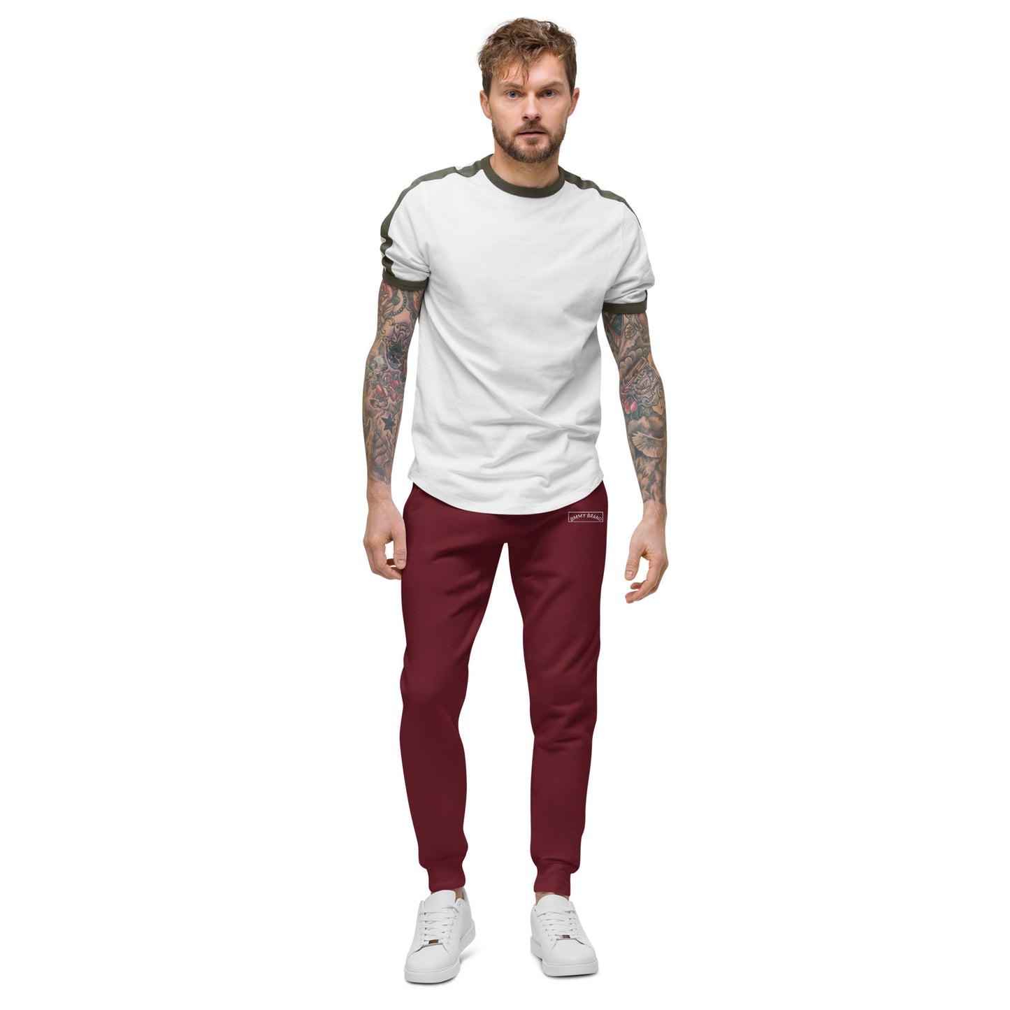 Sweatpants Fleece Unisex Joggers Maroon