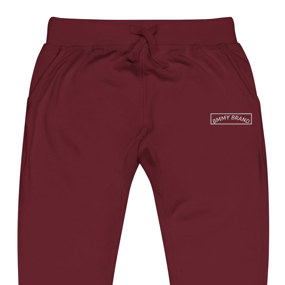 Sweatpants Fleece Unisex Joggers Maroon