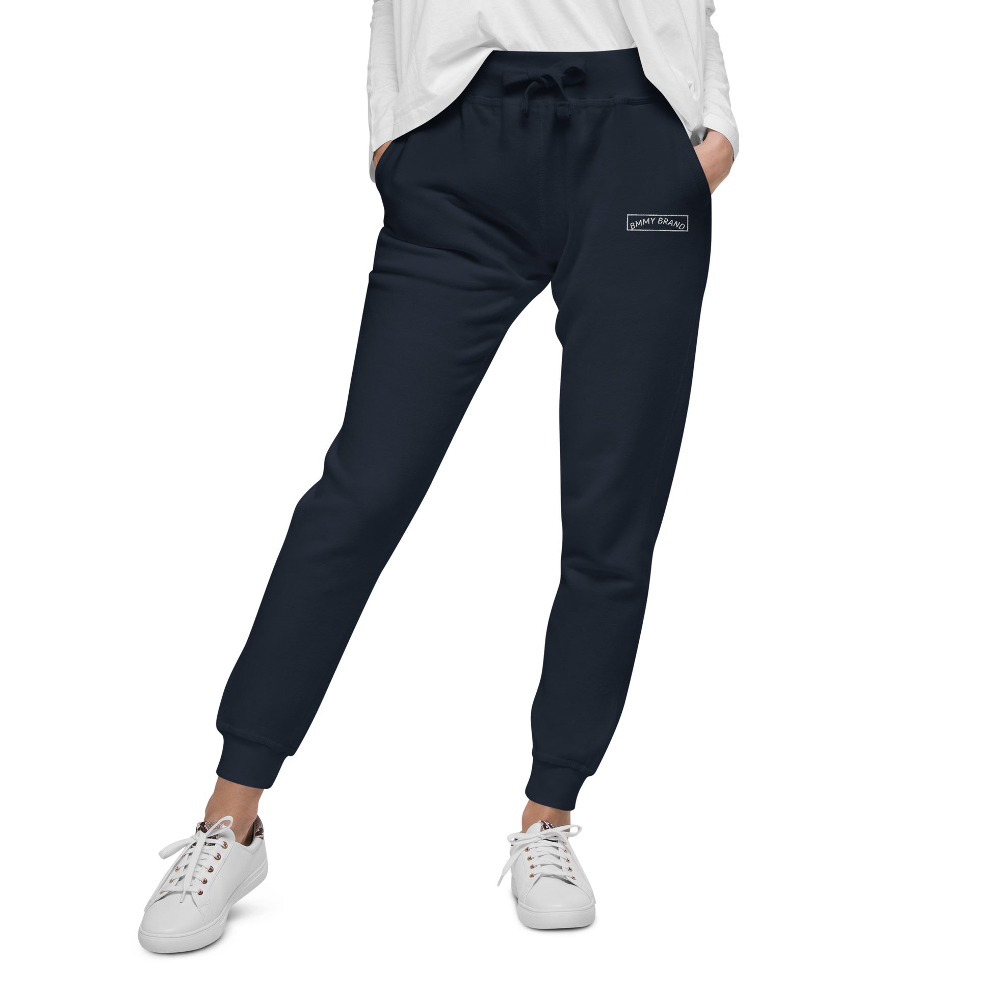 Sweatpants Fleece Unisex Joggers Navy