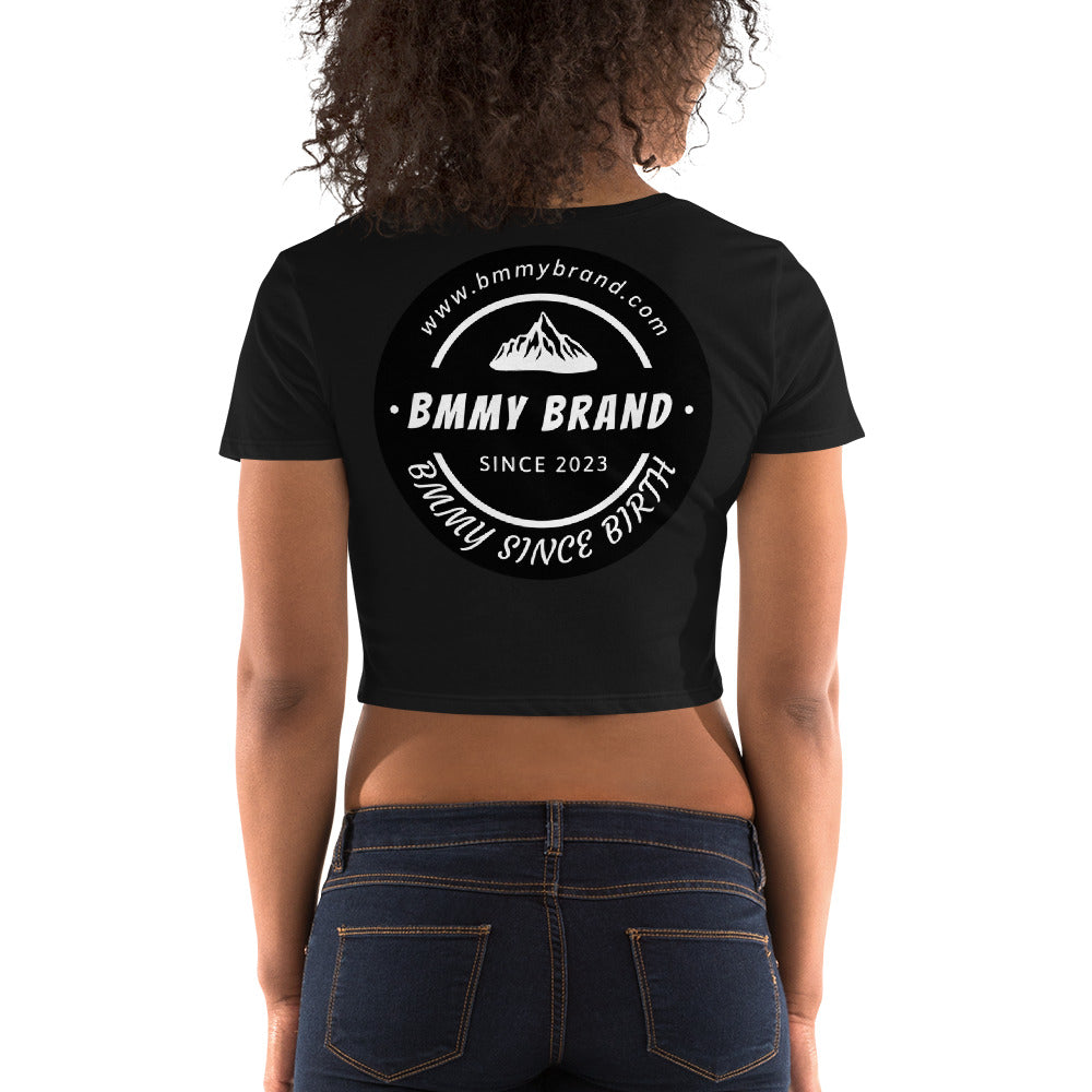 Women's T-shirt Crop Top Black