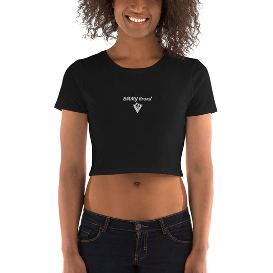 Women's T-shirt Crop Top Black