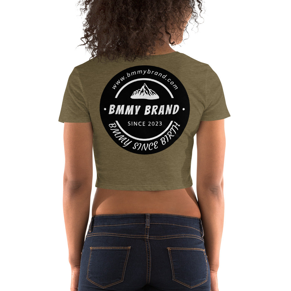 Women's T-shirt Crop Top Olive