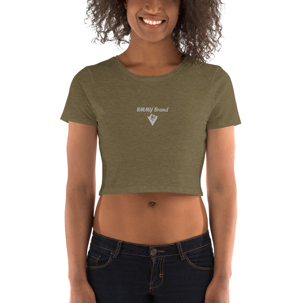 Women's T-shirt Crop Top Olive