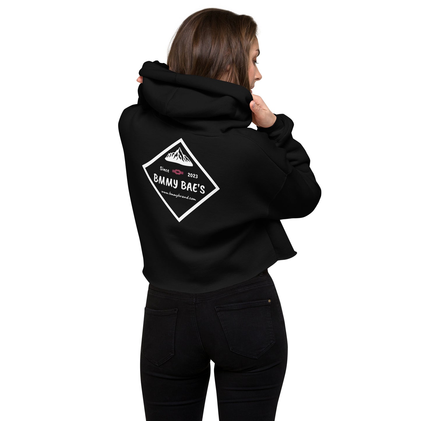 BMMY Women's Cropped Hoodie Black