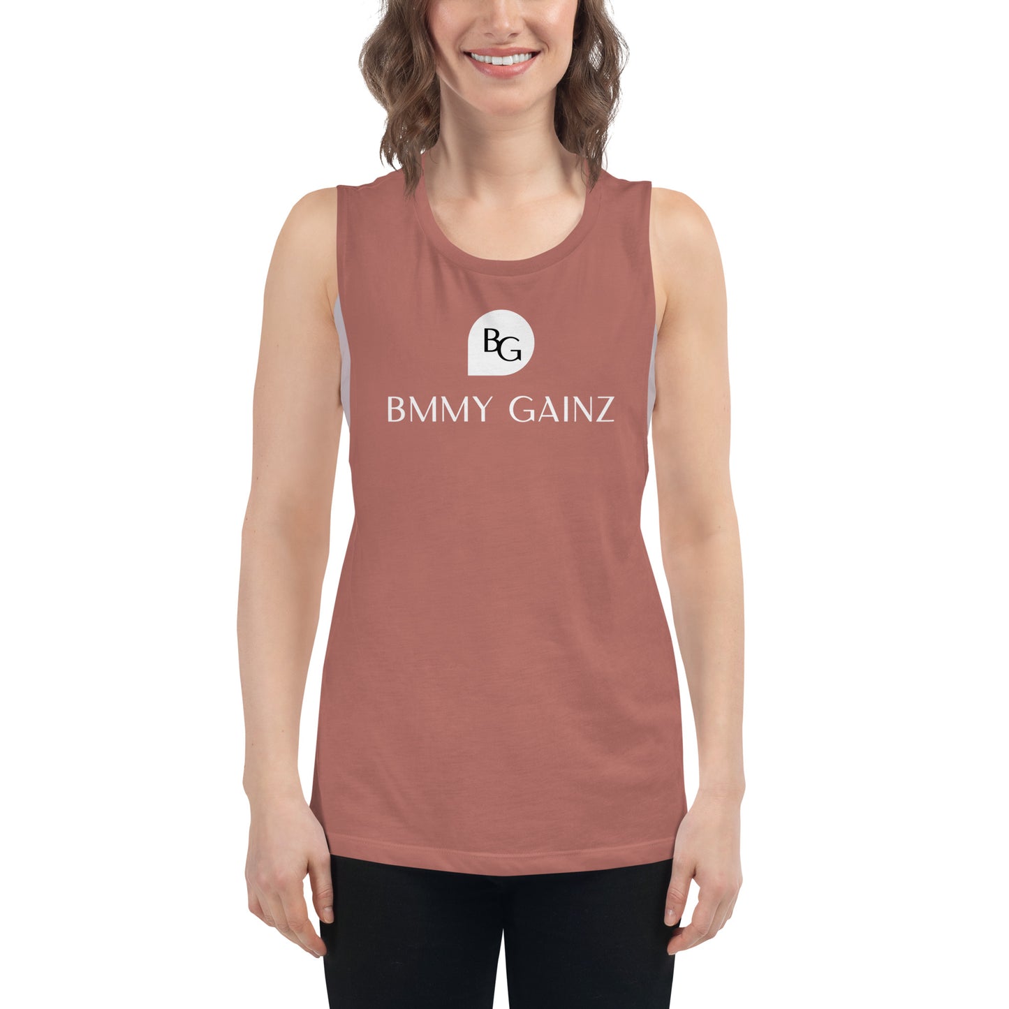 Women's Tank Top Muscle Shirt Mauve